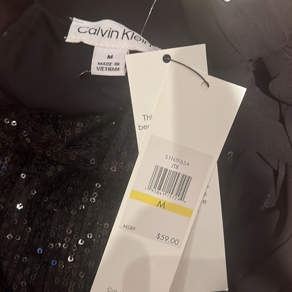 NWT Calvin Klein Sequin Dress Size M - Picture 6 of 6